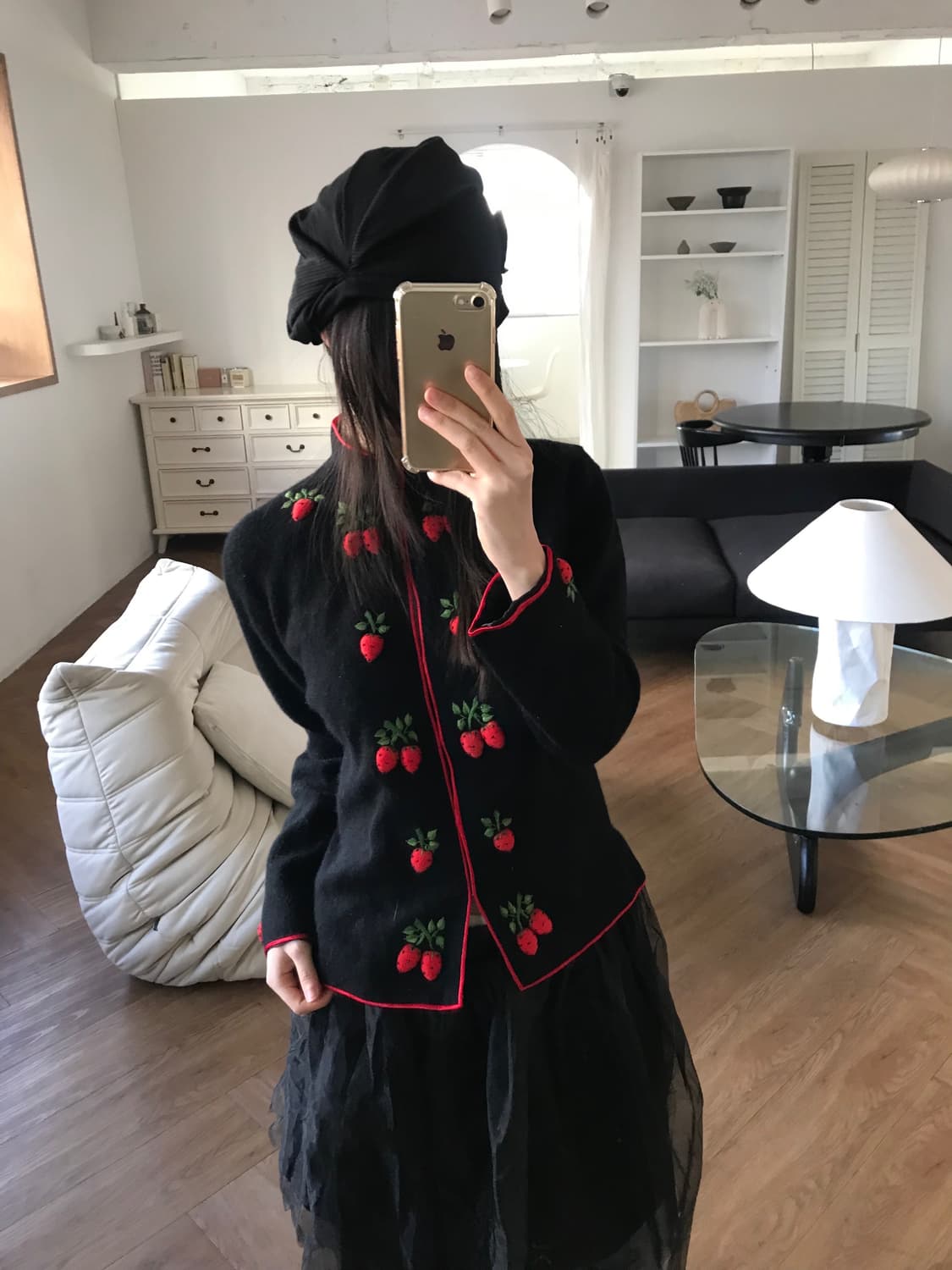 vintage patter cardigan 상품이미지2