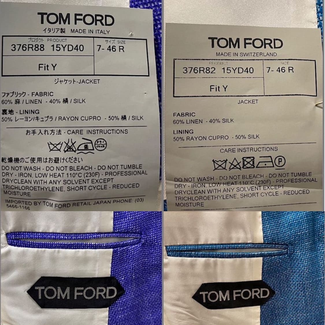 TOM FORD 톰 포드 스포츠코트-재킷(묶음판매)해외발송 상품이미지10