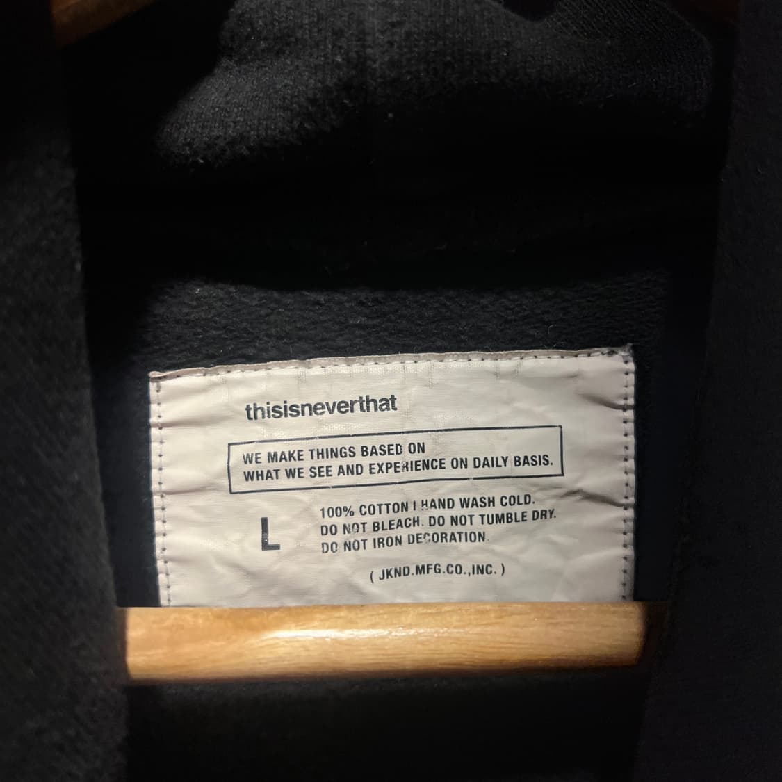 디네댓 블랙 후드티 상품이미지3