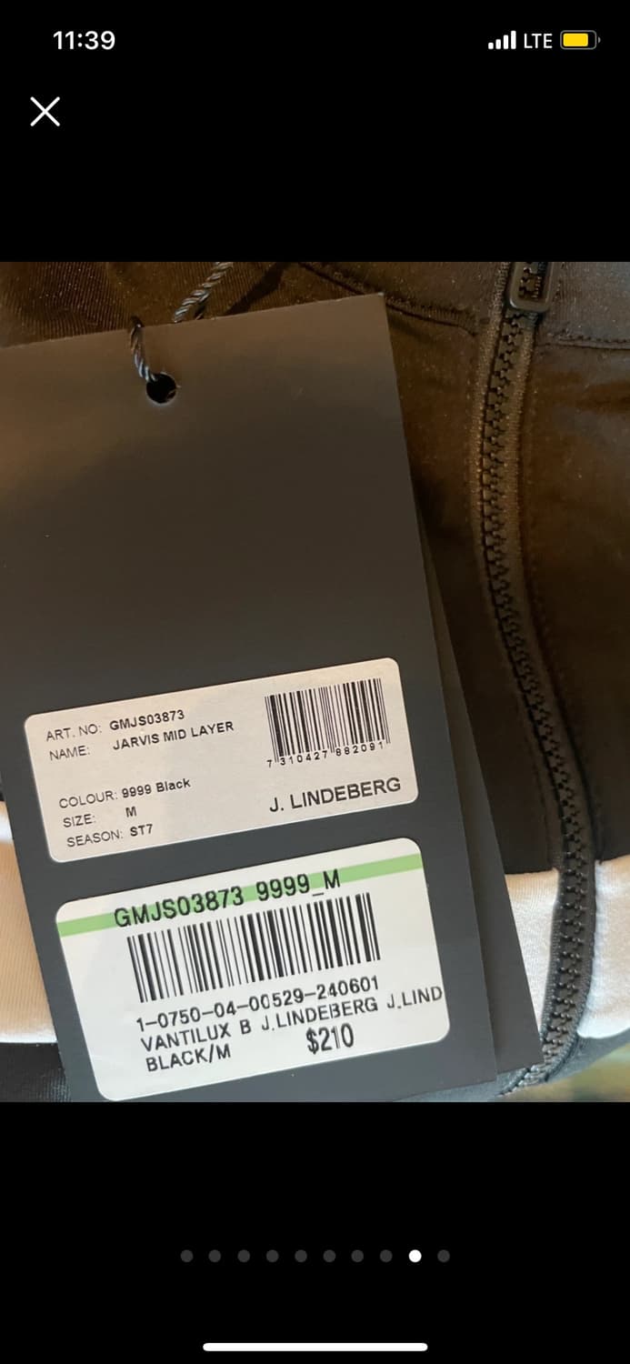 [매장정품] 제이린드버그 자비스 미드 레이어 골프 자켓 M (약기모) 상품이미지6