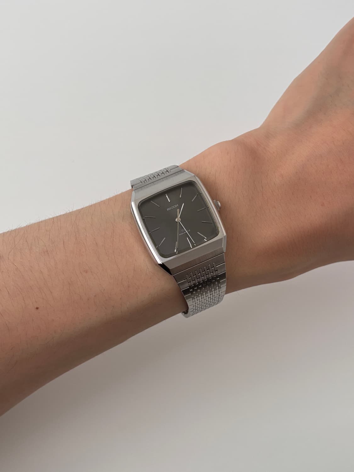 80s chacole dial silver sqaure requartz 상품이미지9