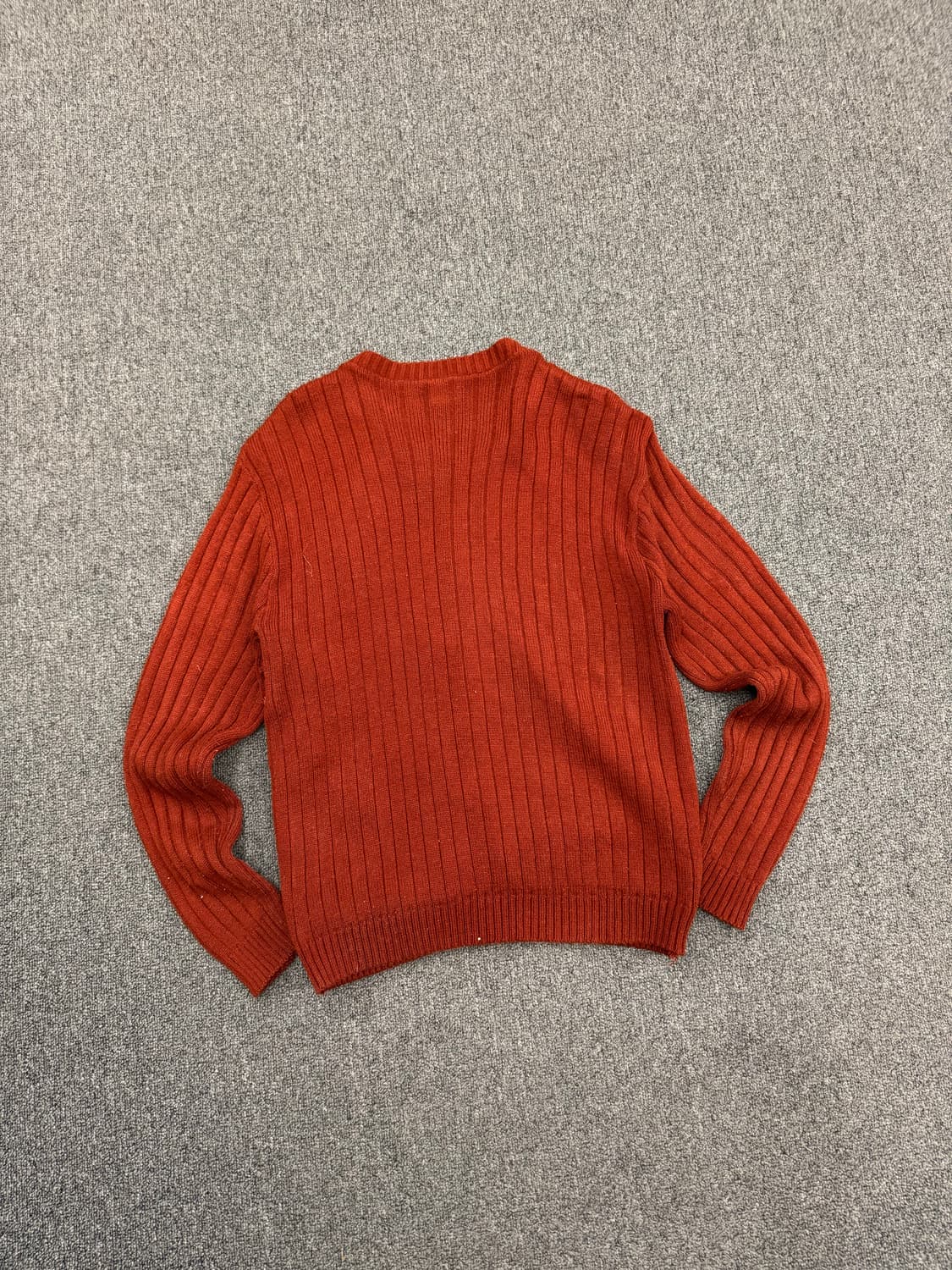 M)Cotler 빈티지 가죽패치 여성 브릭 컬러 니트 상품이미지4