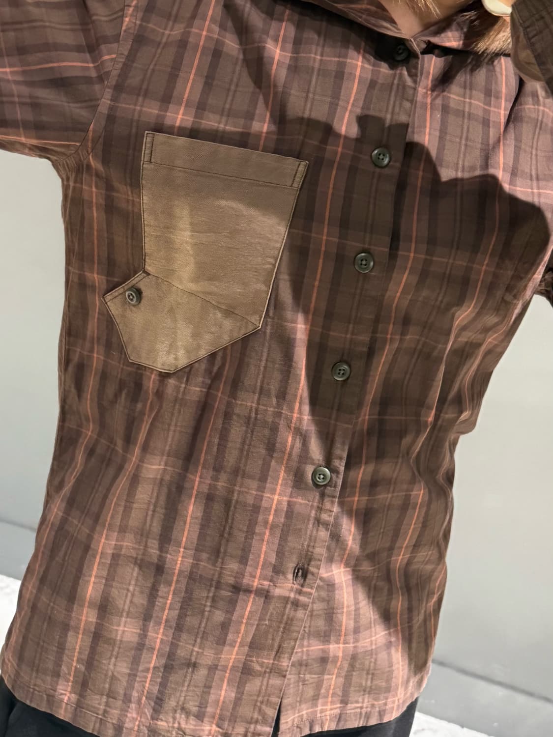 PPFM check pattern hood shirt 상품이미지3