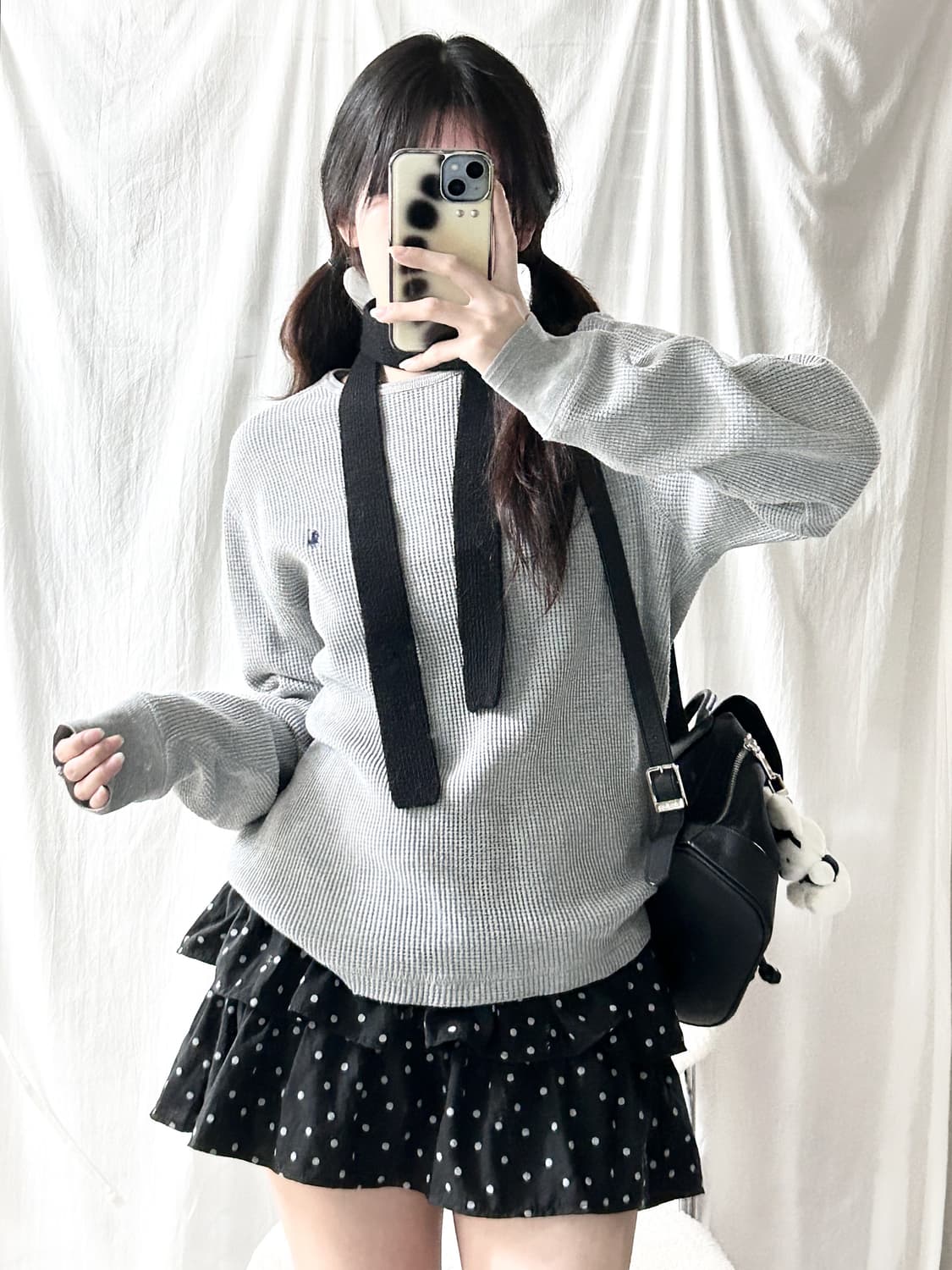 폴로 그레이 와플 롱슬리브 상품이미지2