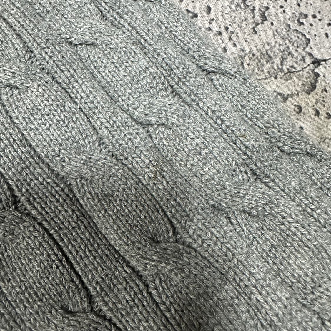 ✨ (바배) 폴로 랄프로렌 그레이 꽈배기 니트 (10-12) 상품이미지6