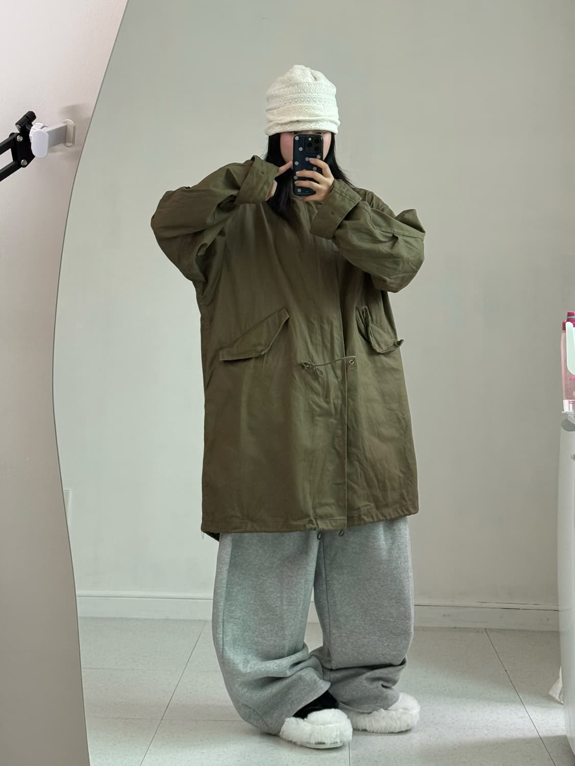 빈티지 카키 야상 자켓 상품이미지5