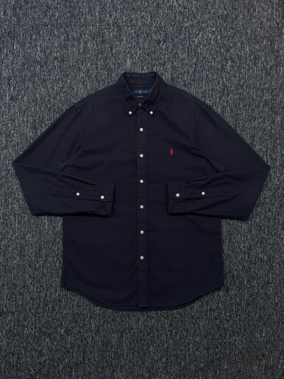 폴로 클래식 핏 네이비 셔츠 상품이미지3