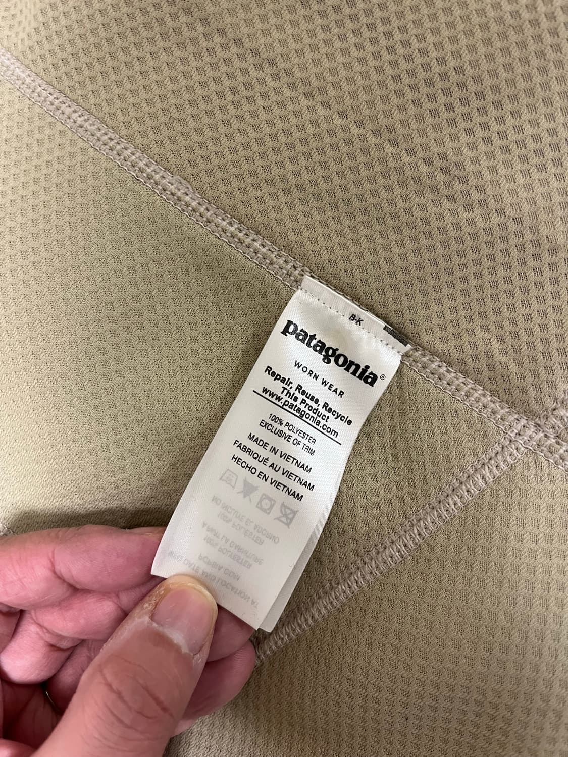 파타고니아 레트로 파일 베스트 아이보리/버건디 xs 상품이미지3