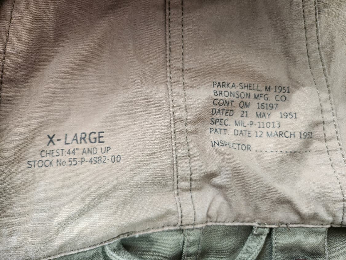 브론슨 M51 피쉬테일 파카 XL 상품이미지7