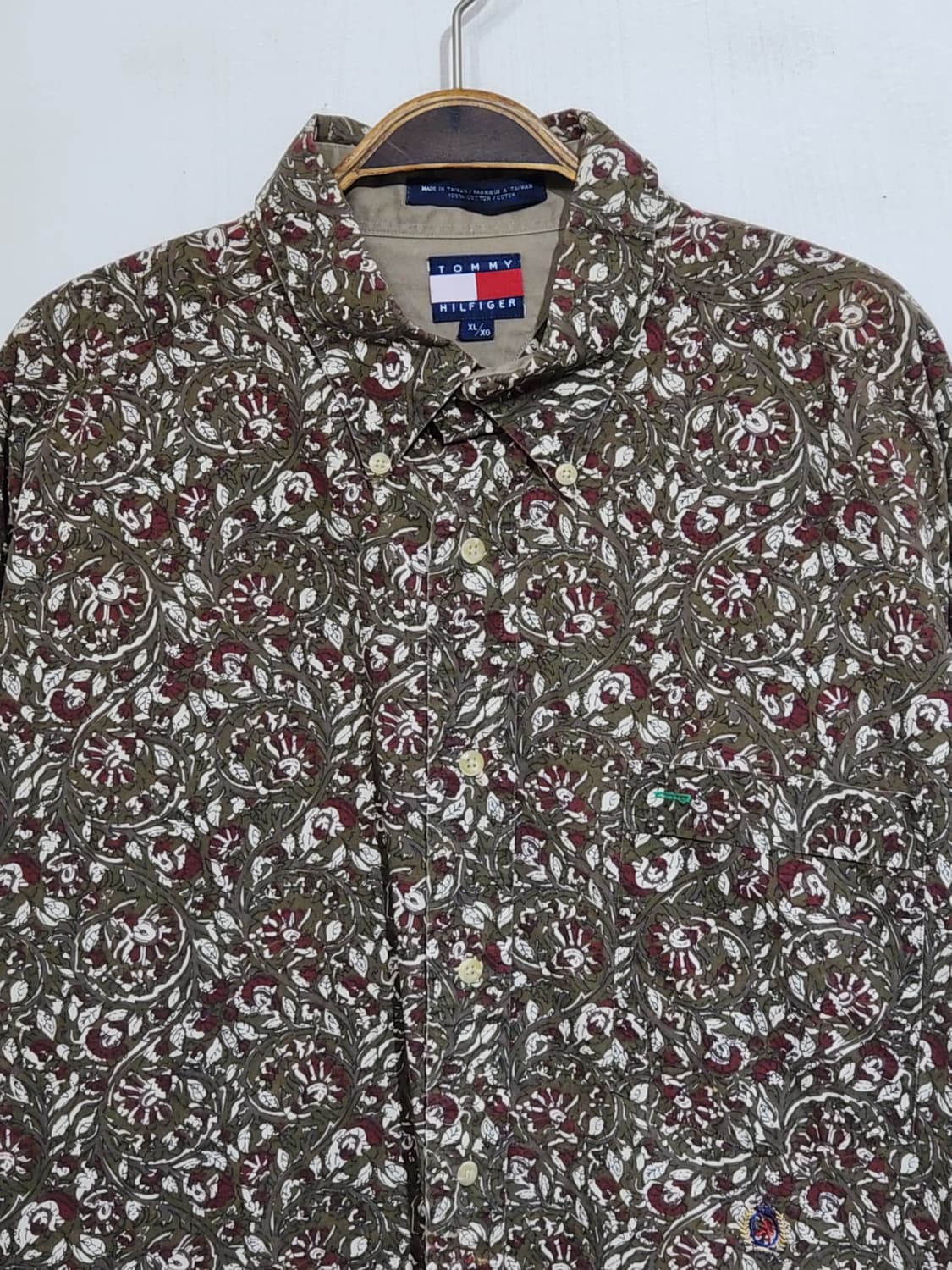 타미힐피거 빅사이즈 남방 패턴 셔츠 토미 포켓 캐주얼 상품이미지2