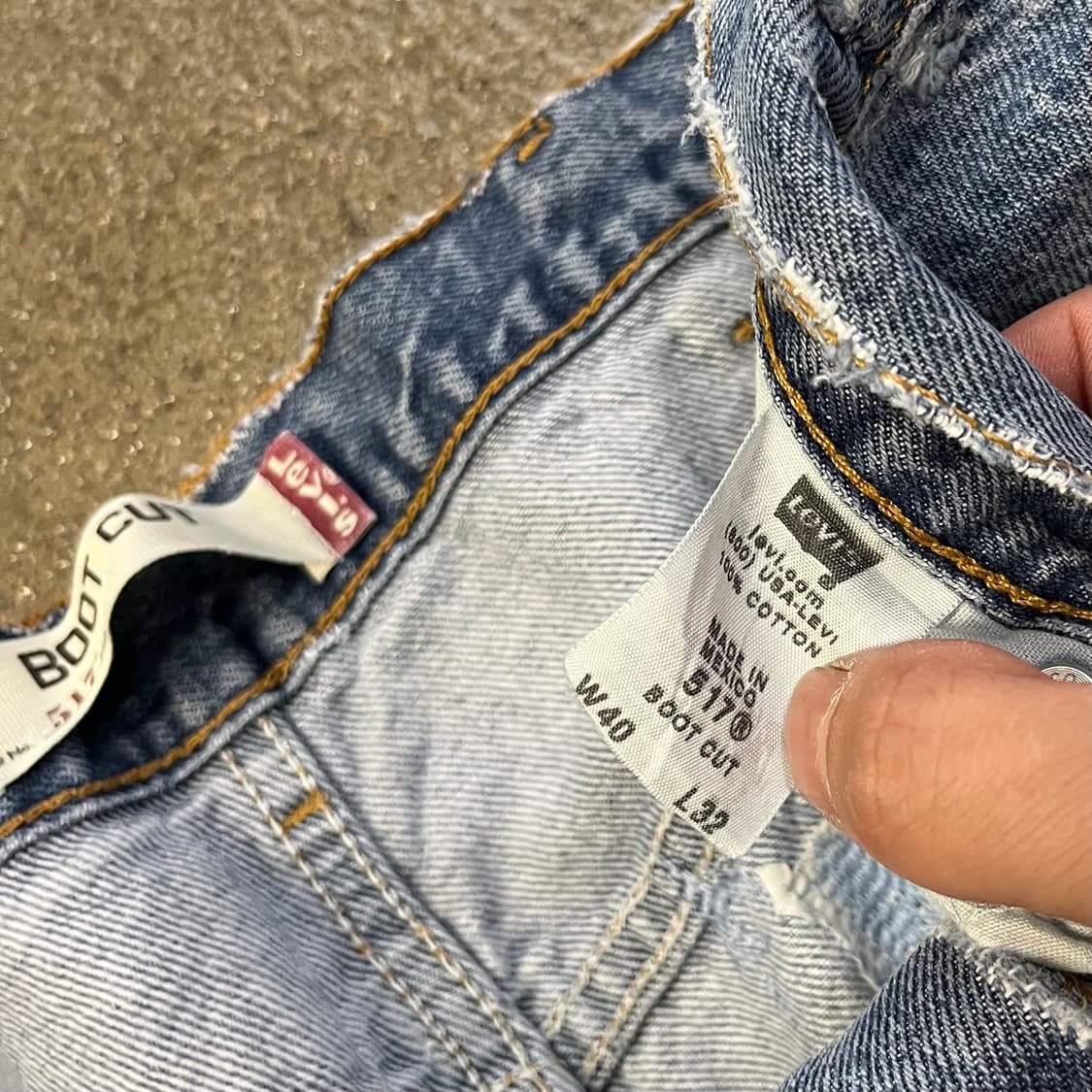00s Levis517 데님 팬츠 (39“) 상품이미지6