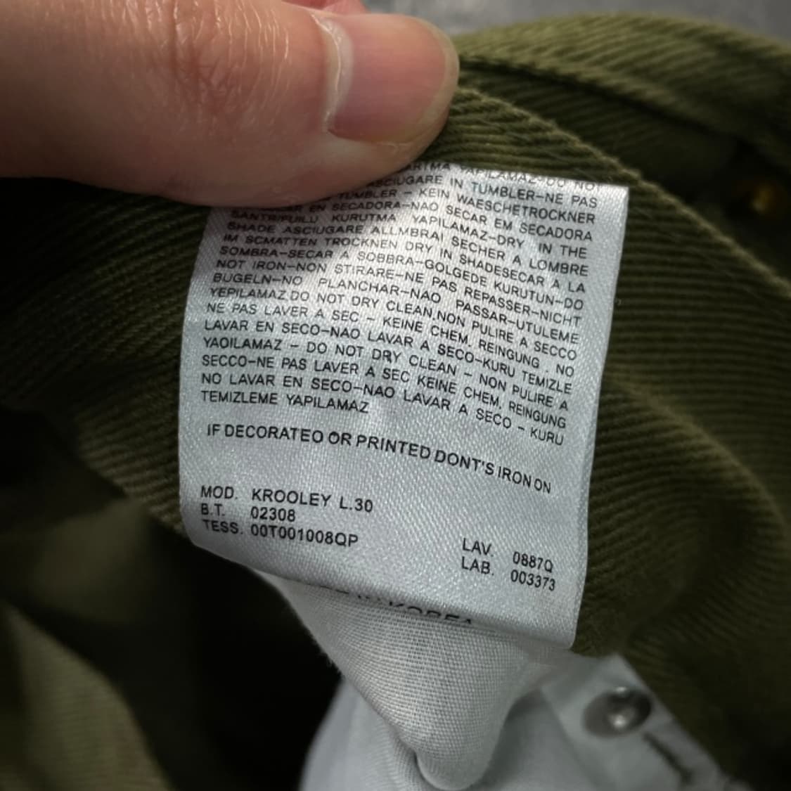 빈티지 더블니 와이드 치노팬츠 상품이미지5