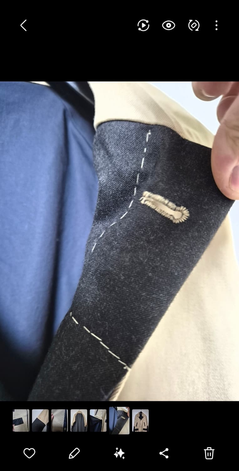 투빌더스하우스 X 썸원라이프 (협업 믹스 패브릭 코트) 상품이미지4