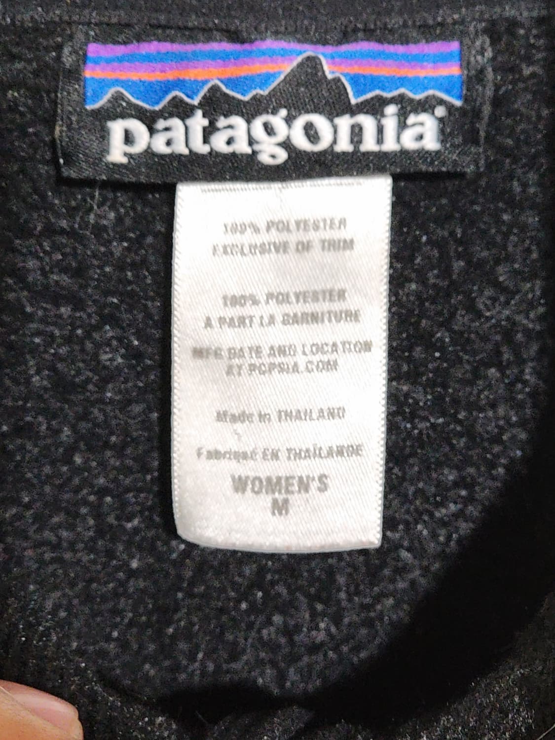 (M) 파타고니아 플리스 점퍼 블랙 후리스 자켓 아웃도어  상품이미지3