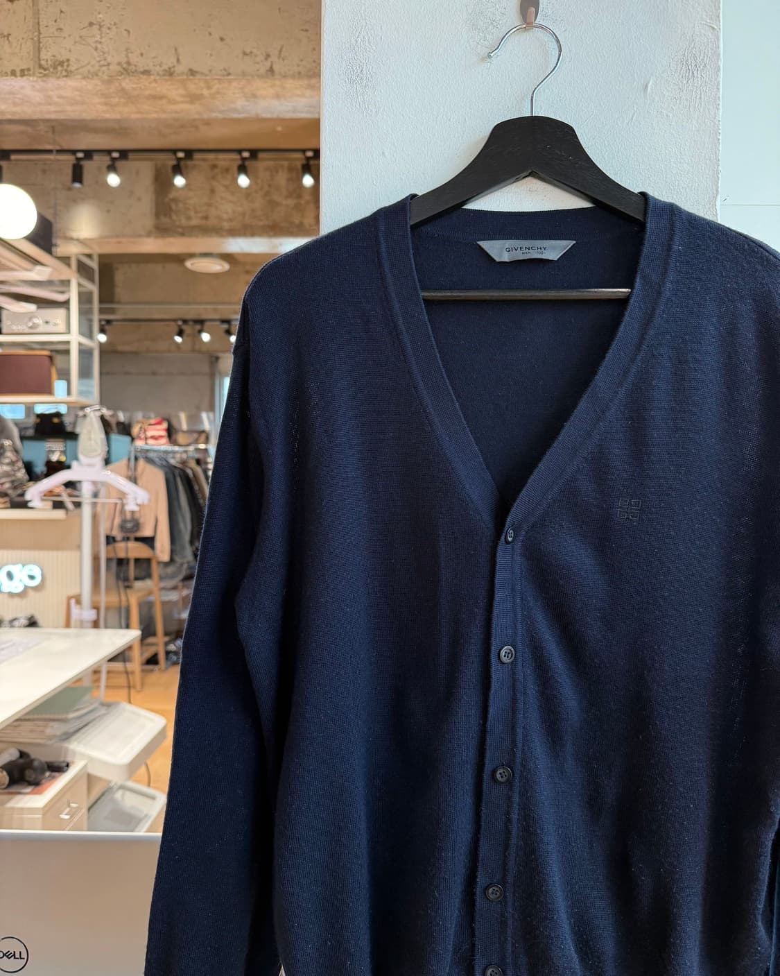 지방시 네이비 울 가디건  상품이미지4