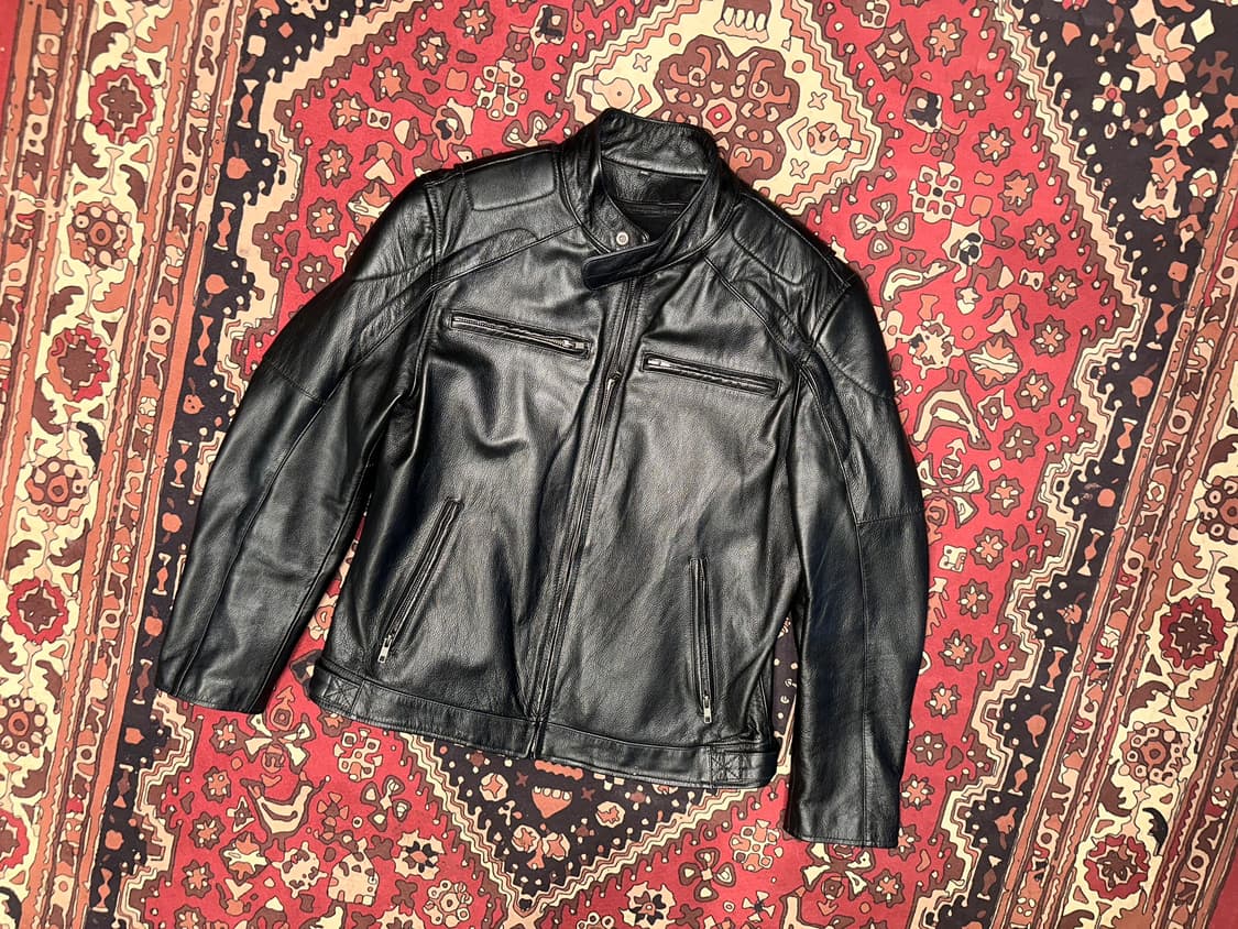 ( L ) 바이커자켓 라이더자켓 가죽자켓 레이싱자켓 빈티지가죽 상품이미지1
