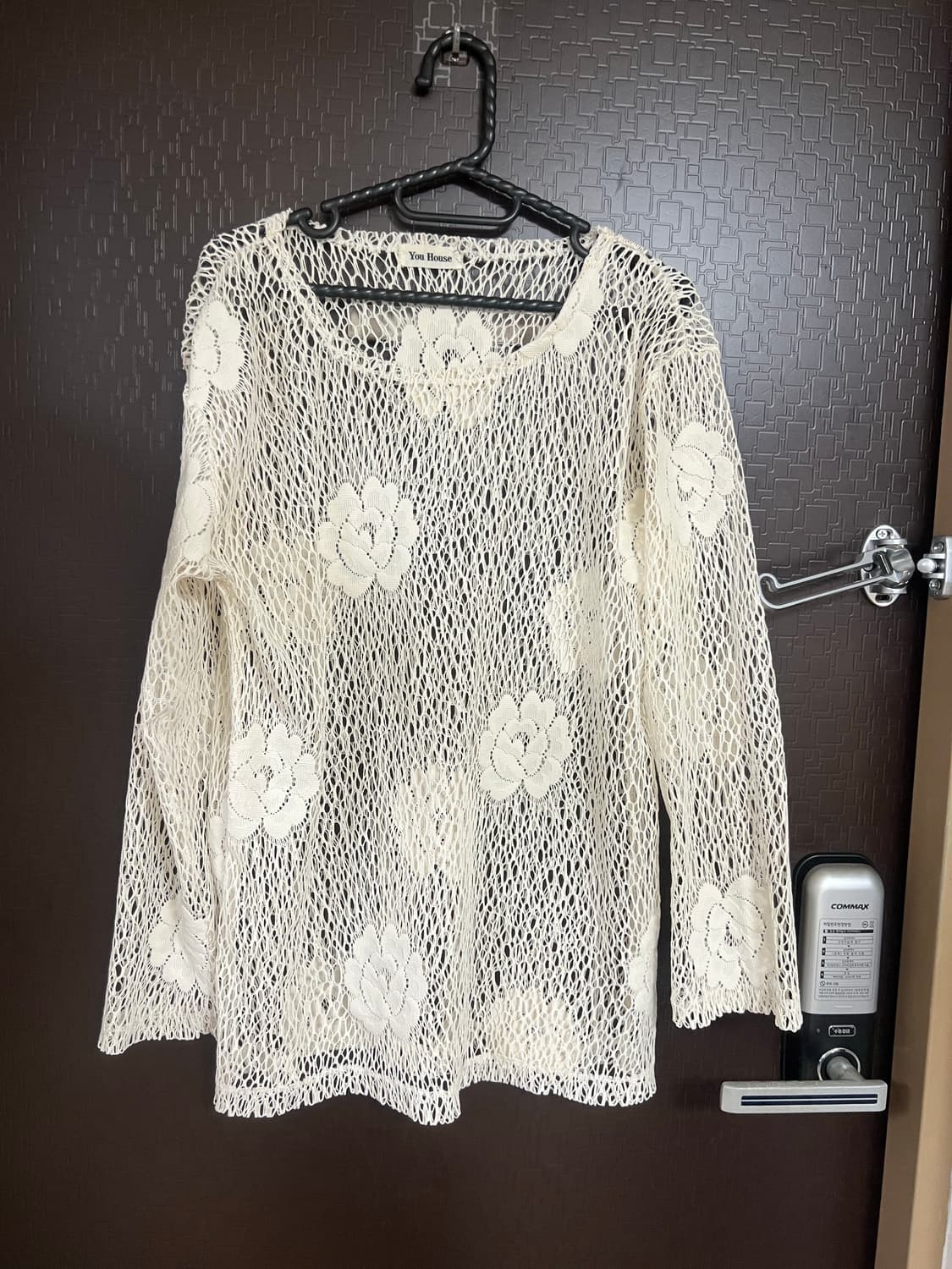 빈티디 레이스 시스루 긴팔 티셔츠 상품이미지1