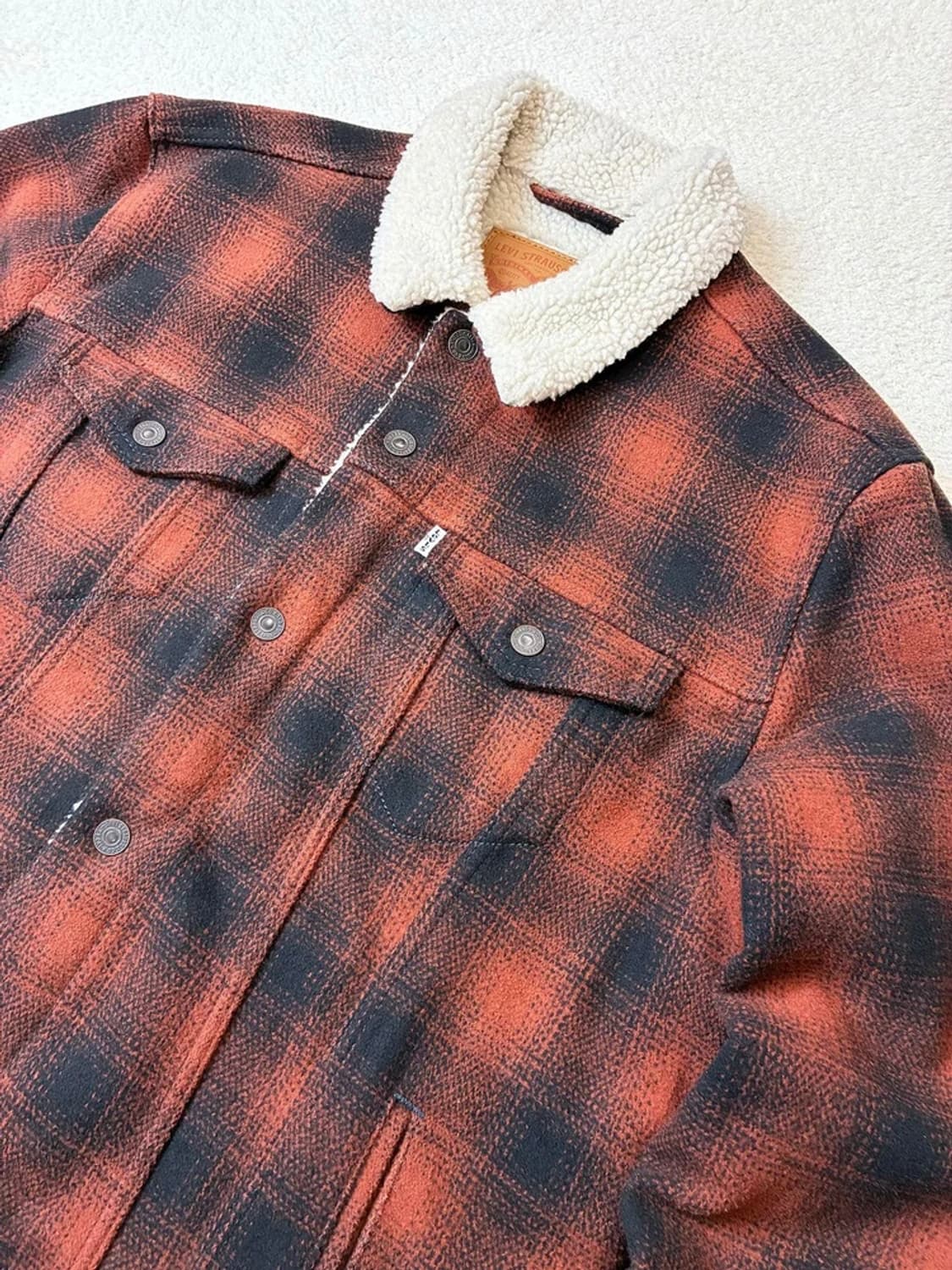 리바이스 00's 쉐르파 타탄체크 트러커 자켓 PN6216 상품이미지2