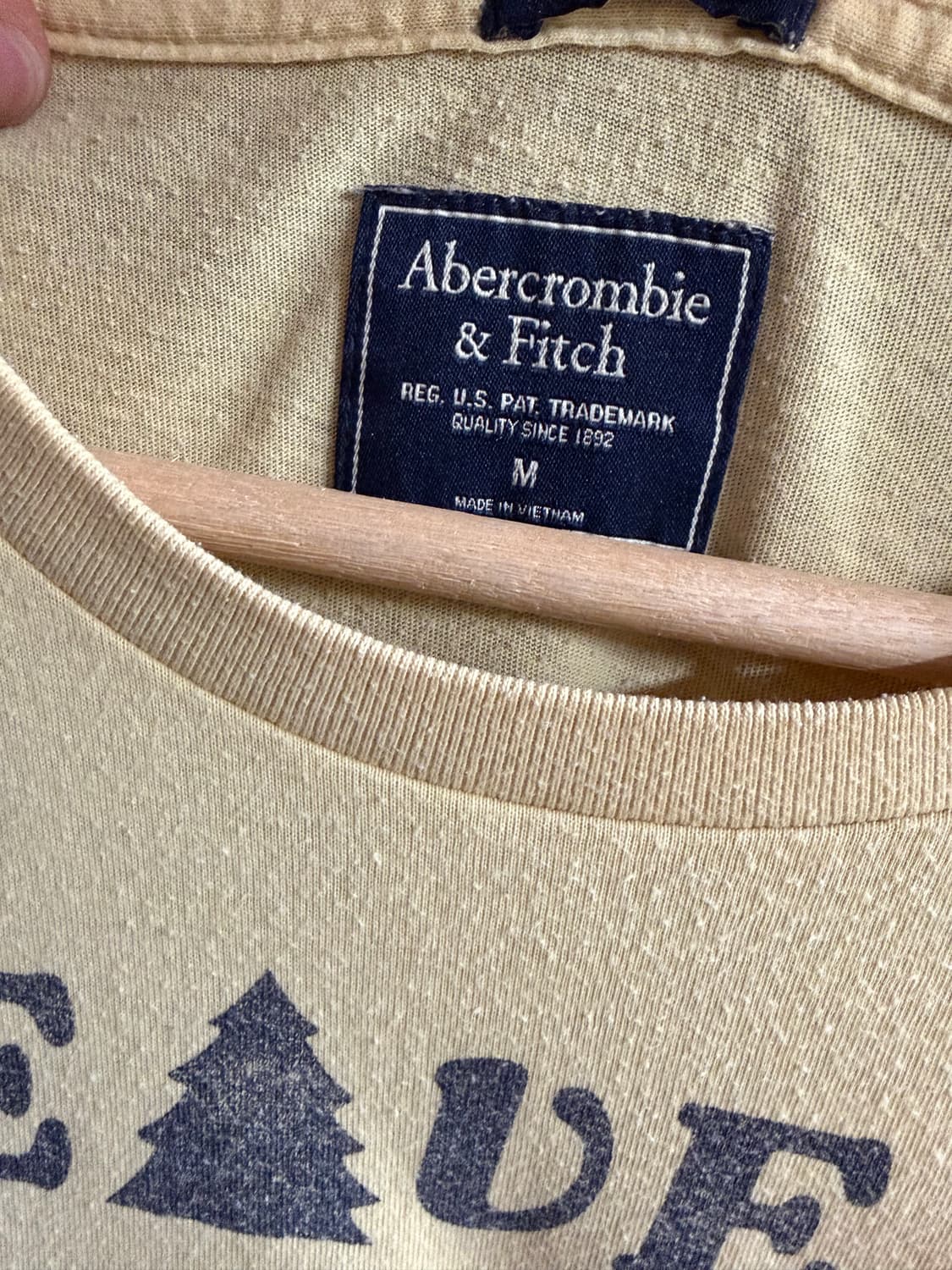 아베크롬비 옐로 티셔츠 상품이미지5