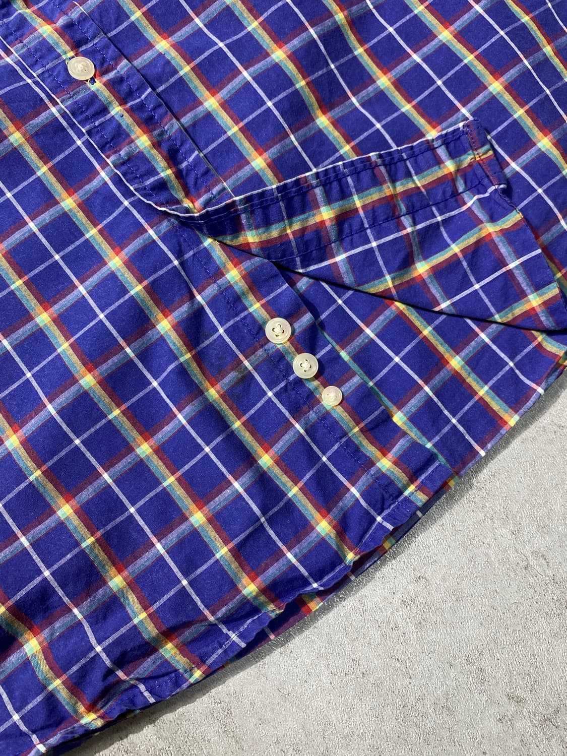 [M] 90s Edddie Bauer 에디 바우어 반팔 체크셔츠 상품이미지4