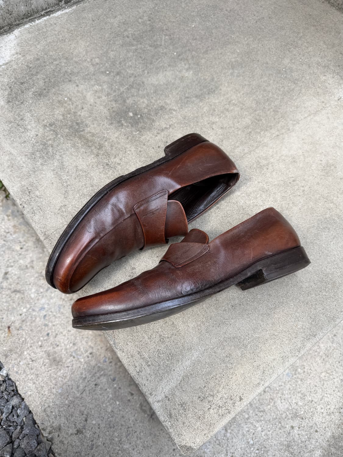 2000s LOUIS VUITTON 빈티지 루이비통 레더 로퍼 상품이미지6