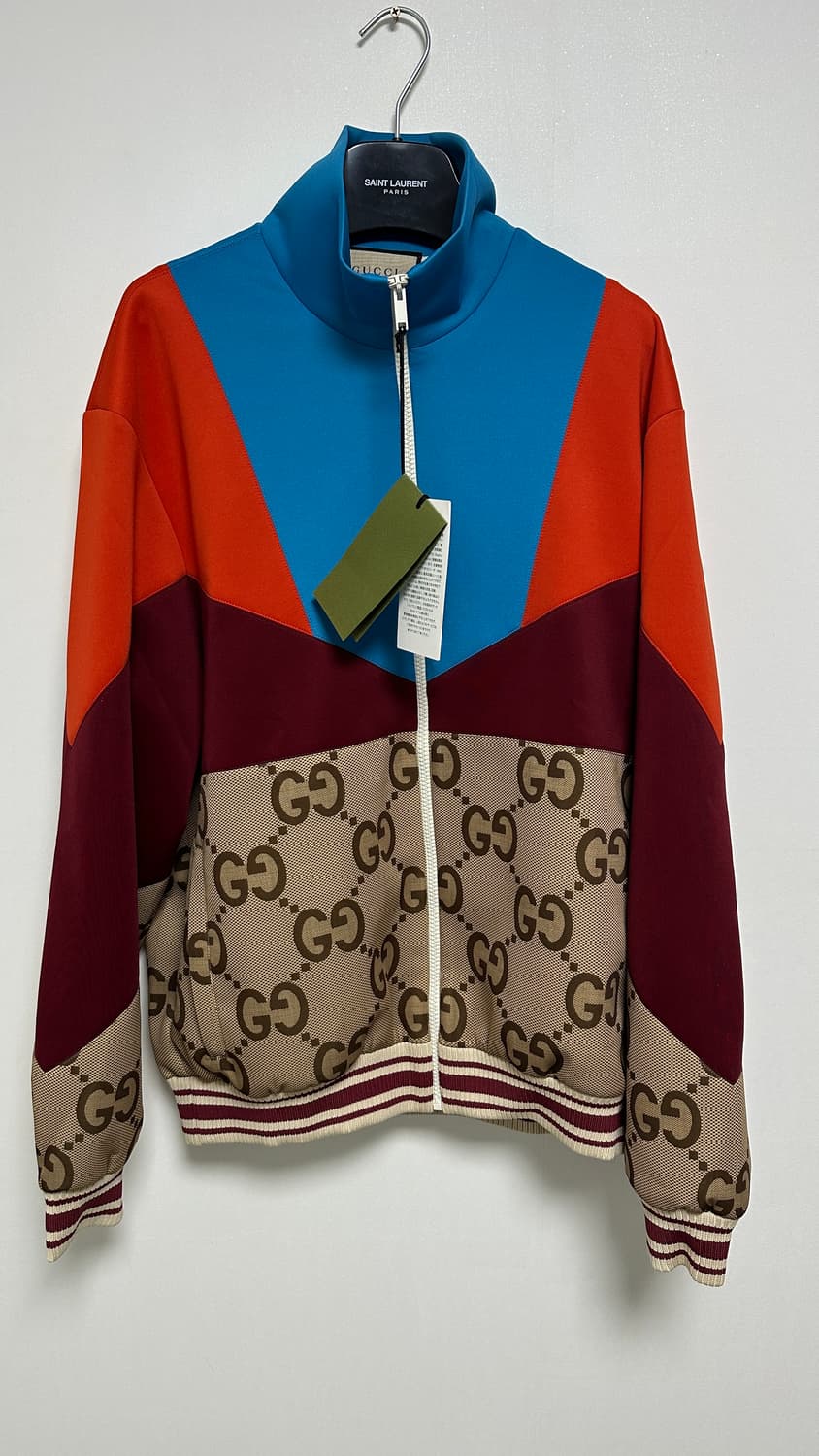 국내판새상품)구찌 GG 컬러블록 집업 자켓 M사이즈 상품이미지1