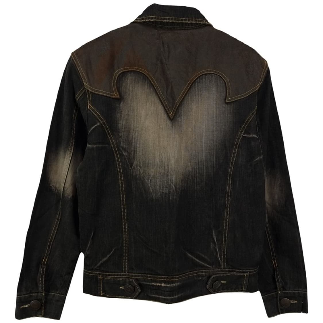 [빈티지] 요크 패널 패치 워시드 데님 자켓 M19058 상품이미지3