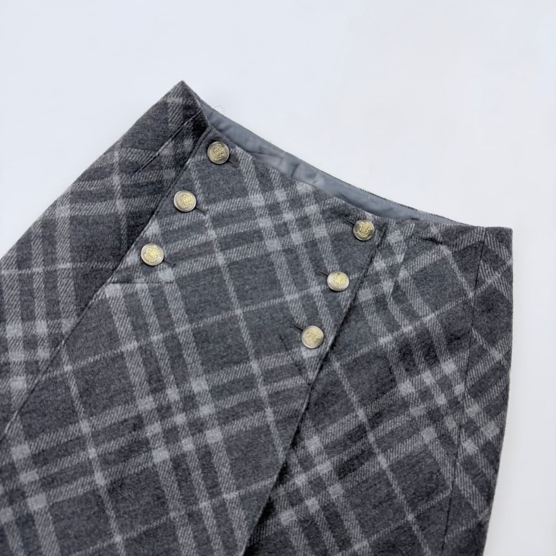 꼼사데모드 울 체크 미니스커트 상품이미지2