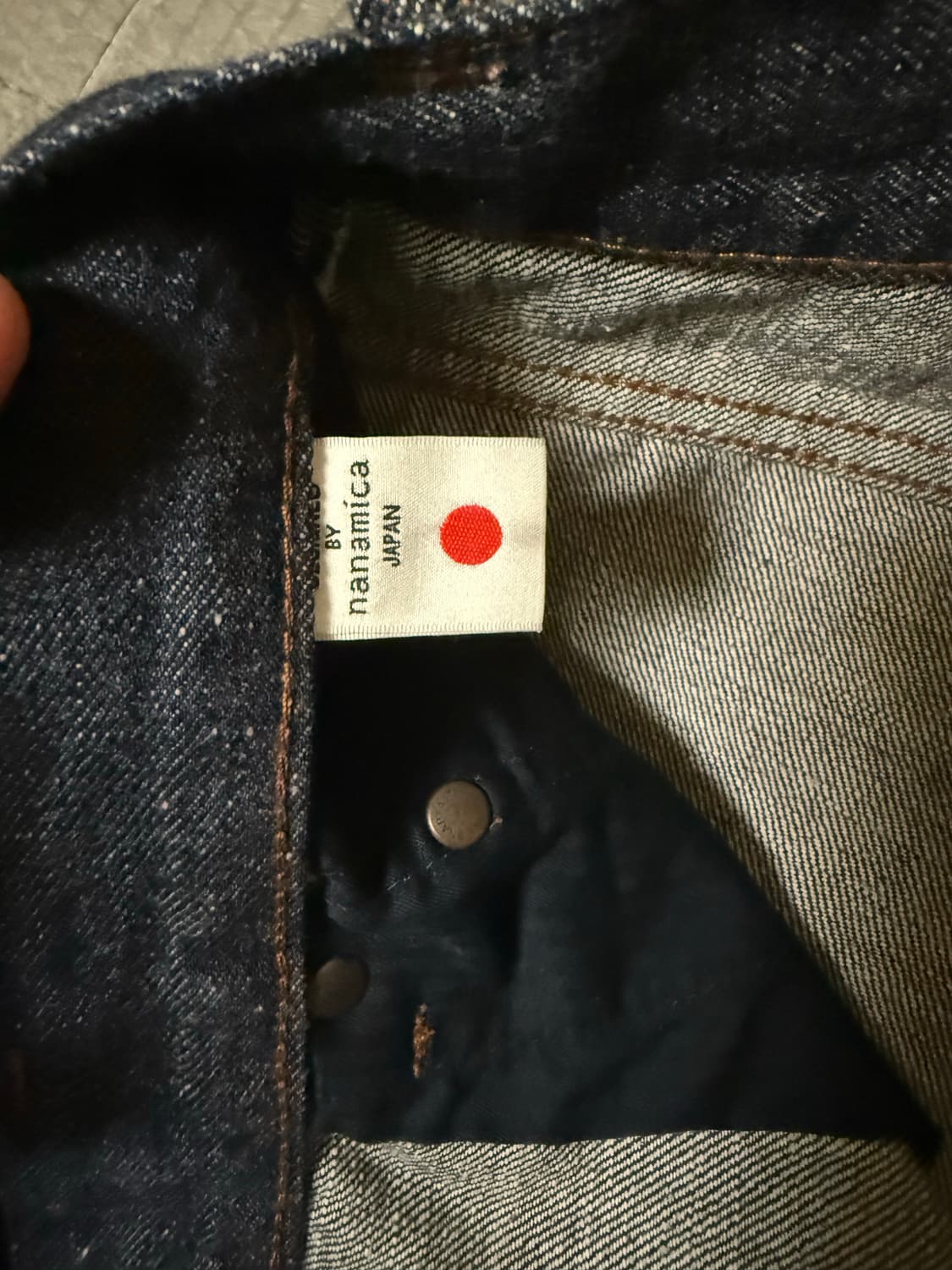 나나미카 셀비지 데님 인디고 30사이즈 25ss 상품이미지6