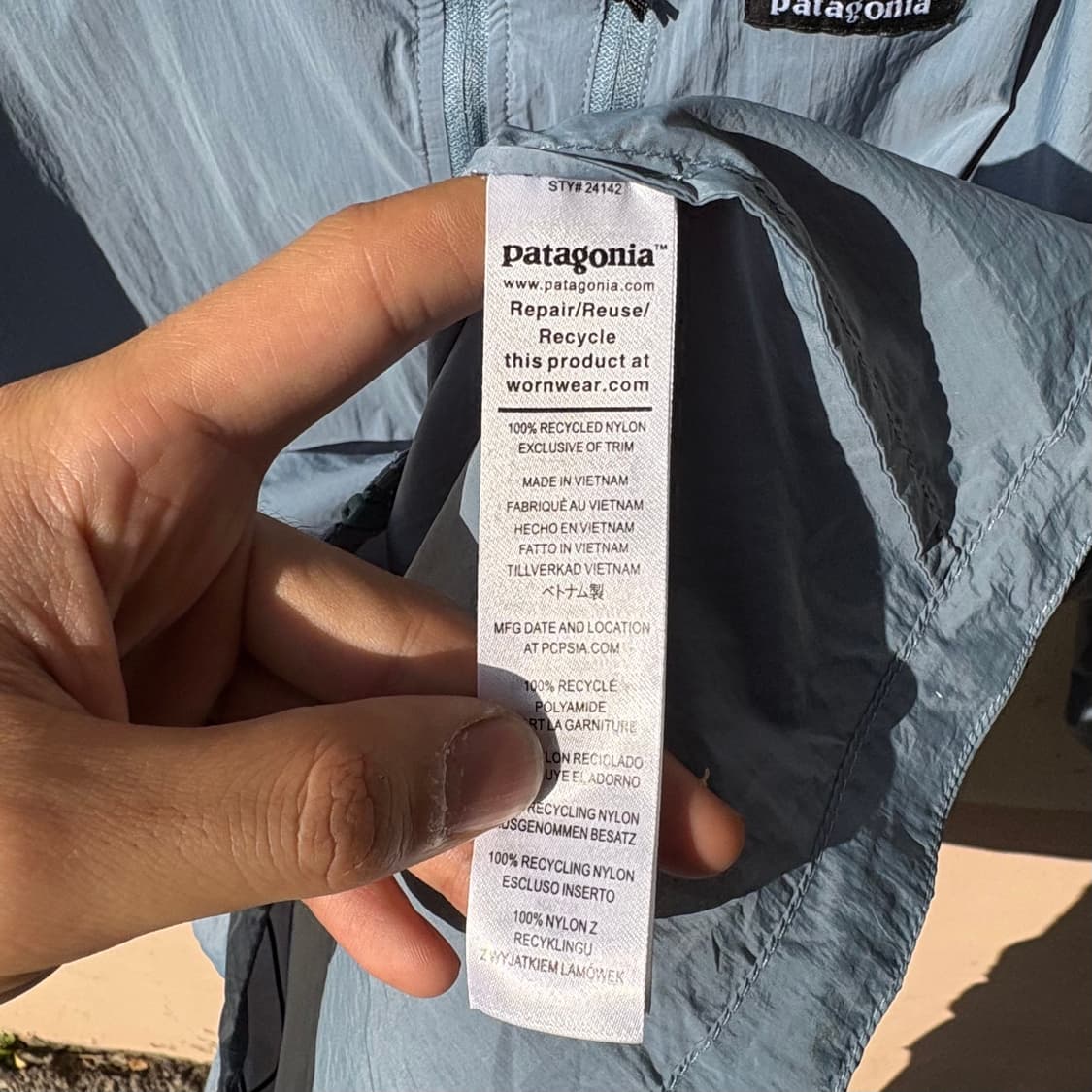 파타고니아 후디니 나일론 바람막이 자켓 XL 상품이미지6