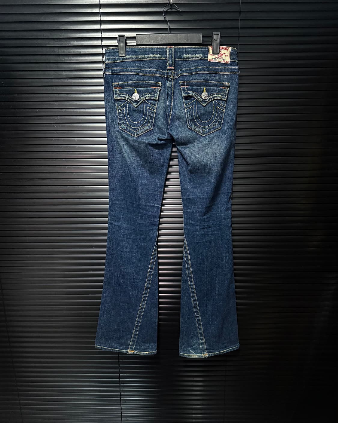 트루릴리젼 조이 부츠컷 나팔 중청 워싱 데님 청 바지 팬츠 26 y2k 상품이미지4