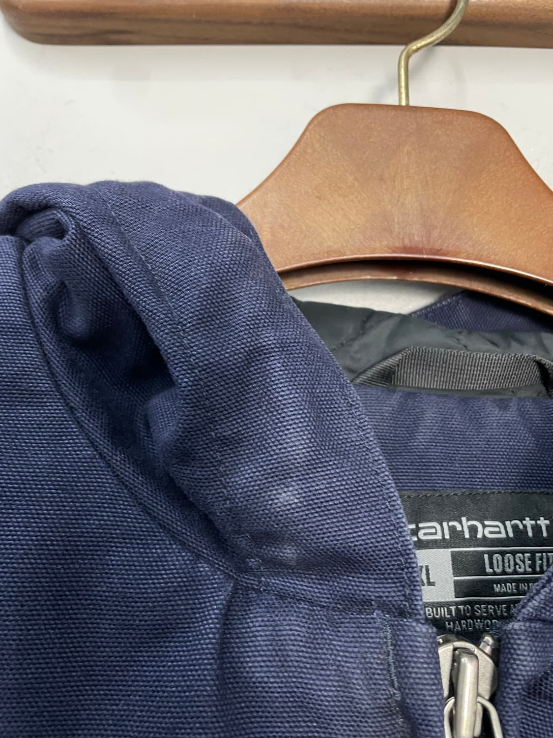 칼하트 OG 네이비 샌드스톤 액티브 워크 자켓 H2098 상품이미지6