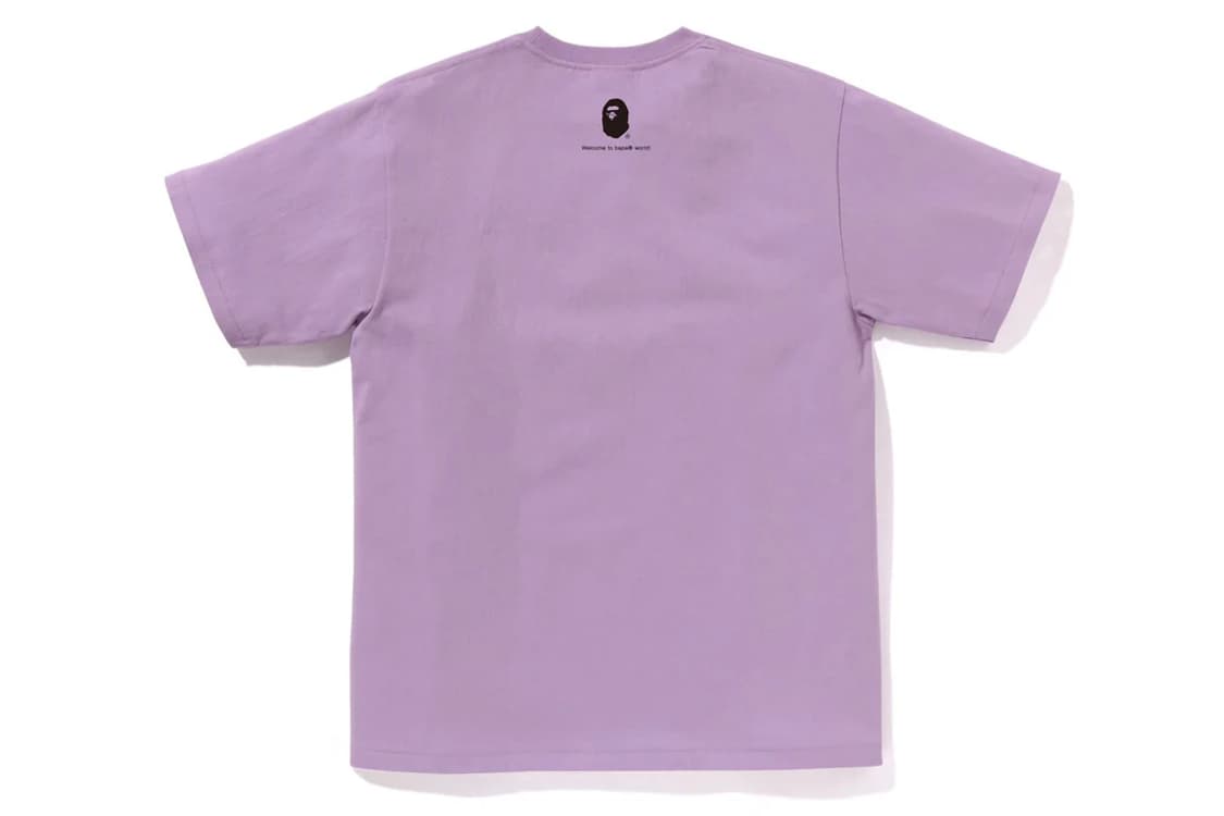 [2XL] 베이프 온라인 익스클루시브 반팔티 퍼플 상품이미지2