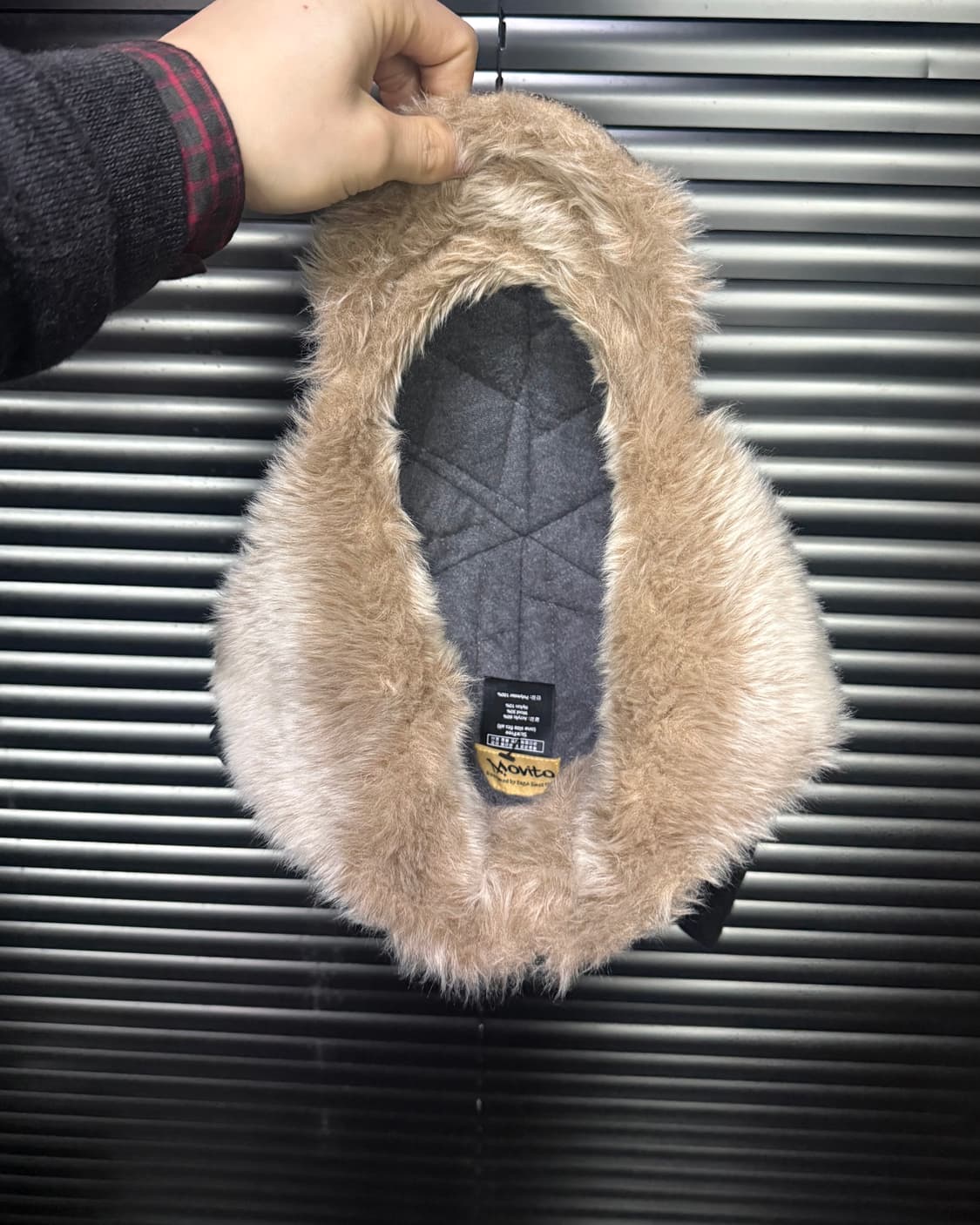 모비토 방울 모자 트루퍼햇 울 헤링본 털 등산 방한 골프 귀달이 스키 상품이미지6