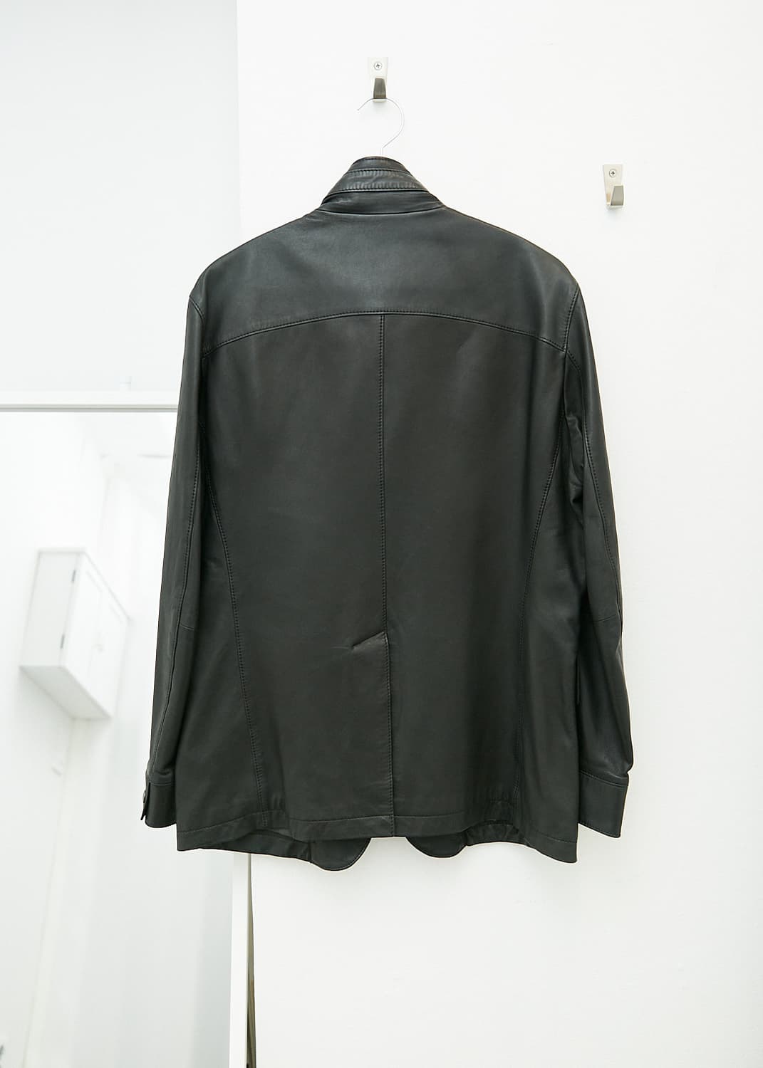 High Neck Lambskin Jacket 상품이미지4
