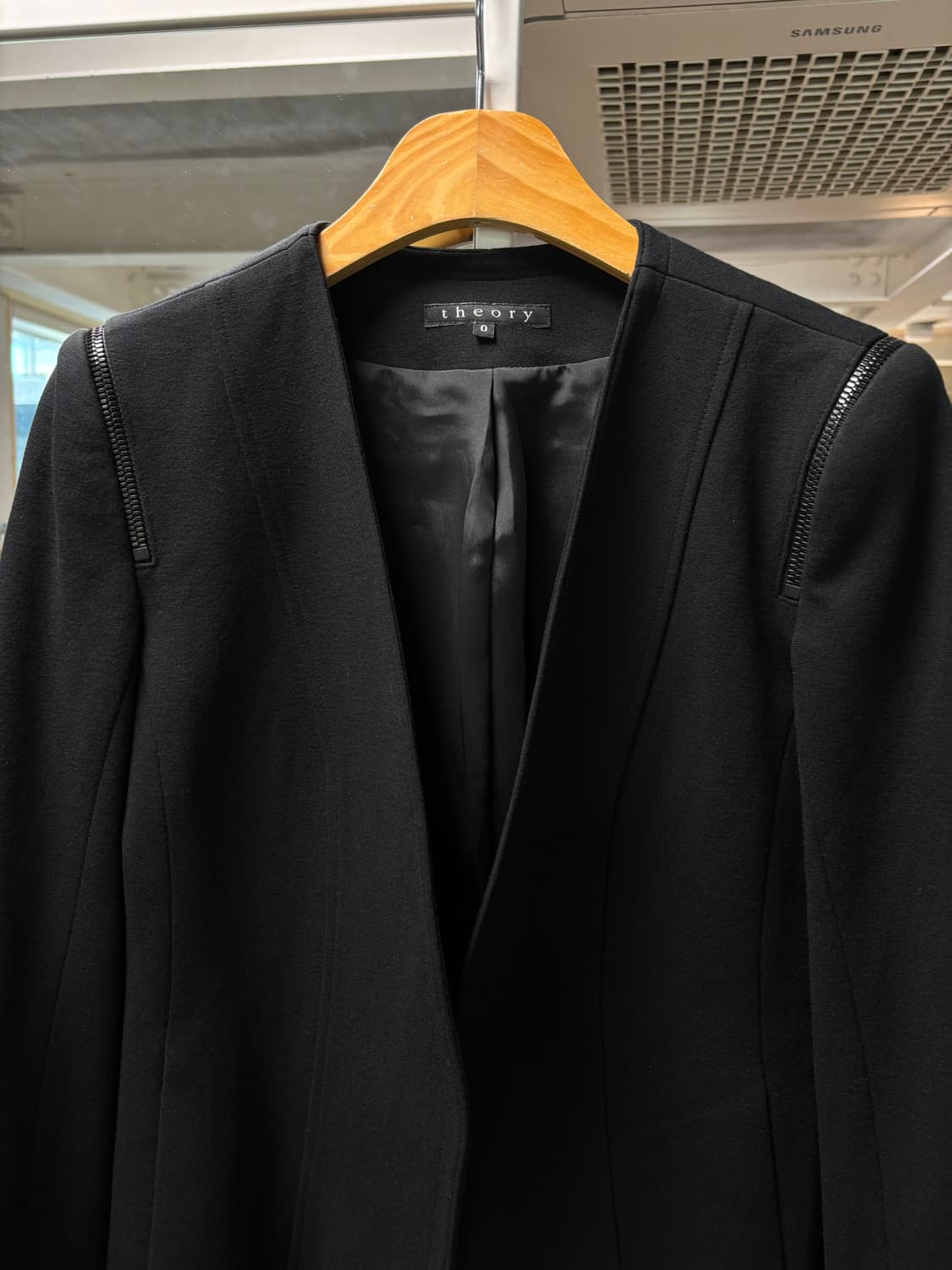 띠어리 지퍼 저지 자켓 상품이미지3