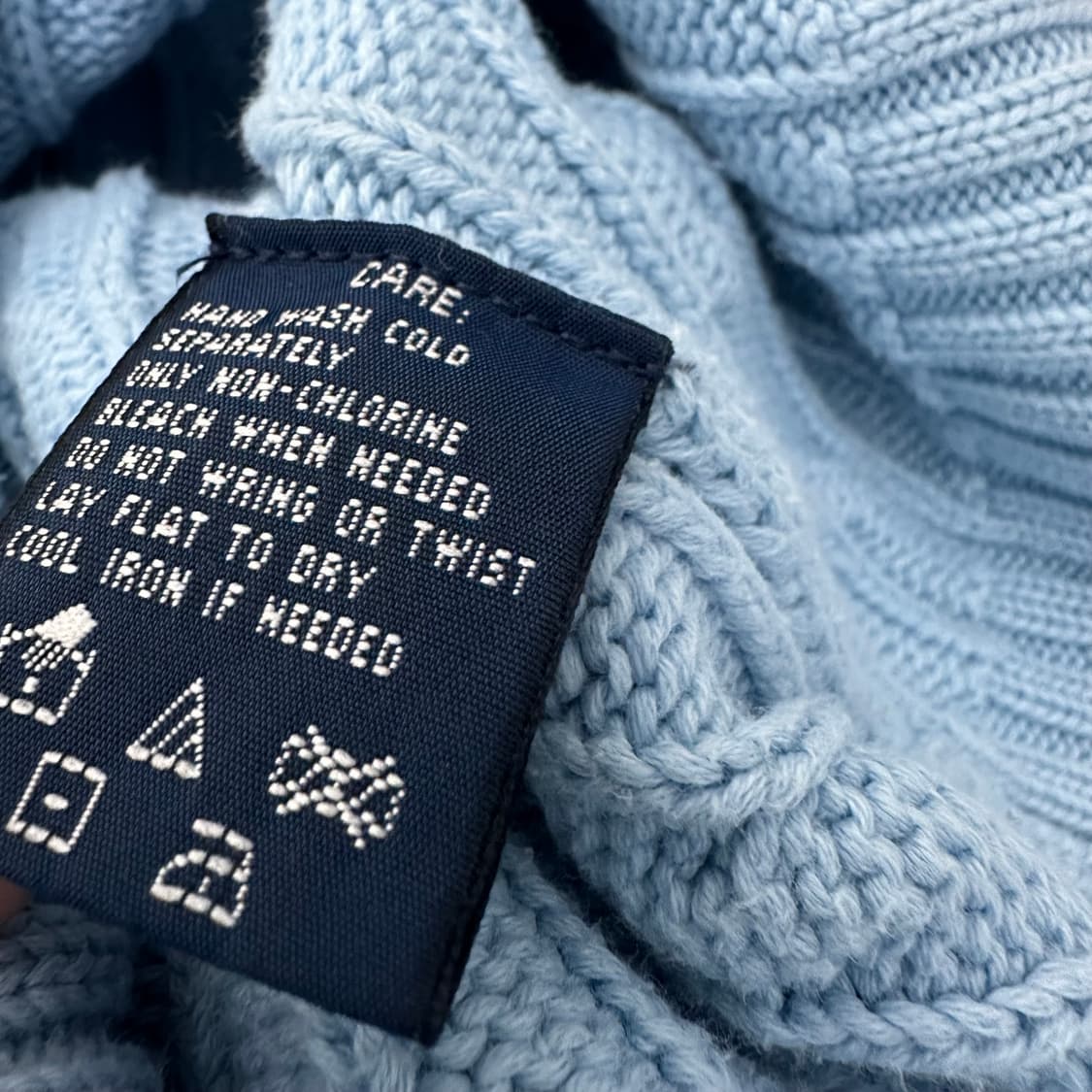 POLO 폴로 랄프로렌 여성 브이넥 꽈배기 케이블 니트 M 상품이미지9