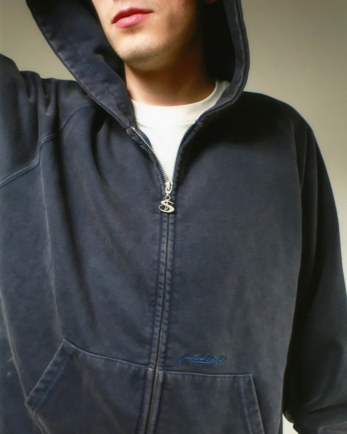 Yardsale sundown hood blue 야드세일 선다운 후드 상품이미지5