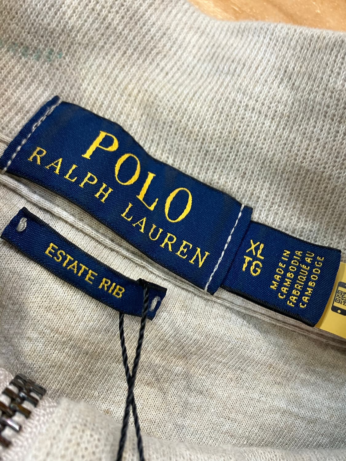 폴로 랄프로렌 아노락 반집업 니트 베이지 XL  #csz2602 상품이미지5