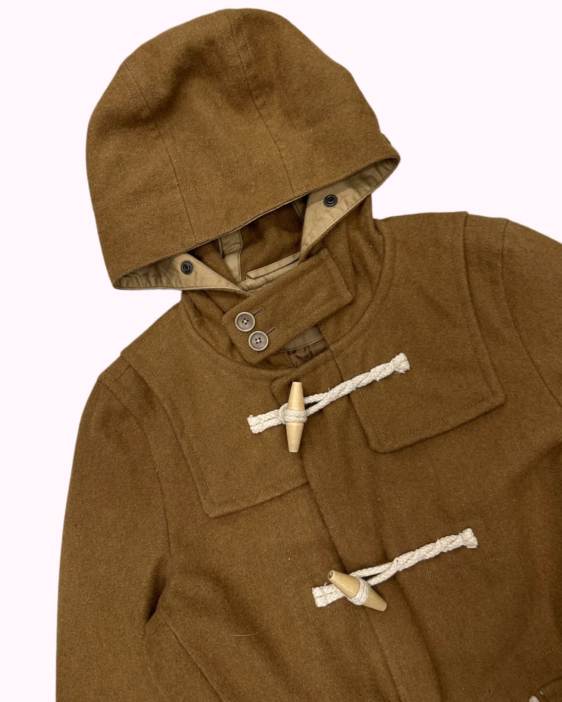 beige short duffle coat 상품이미지3