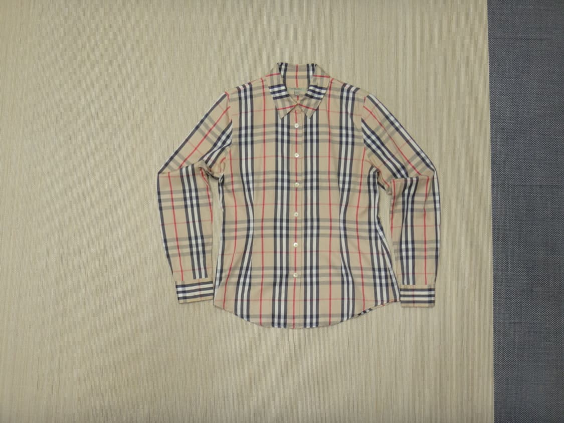 (S사이즈) burberry 버버리 런던 여성 체크 셔츠 상품이미지1