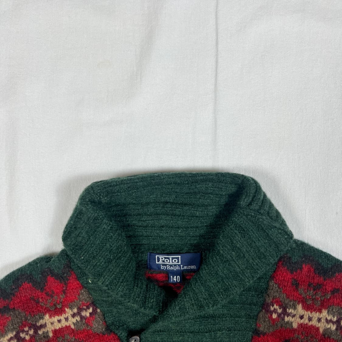 90‘s 폴로랄프로렌 키즈 스포츠맨 숄카라 니트 스웨터 상품이미지5