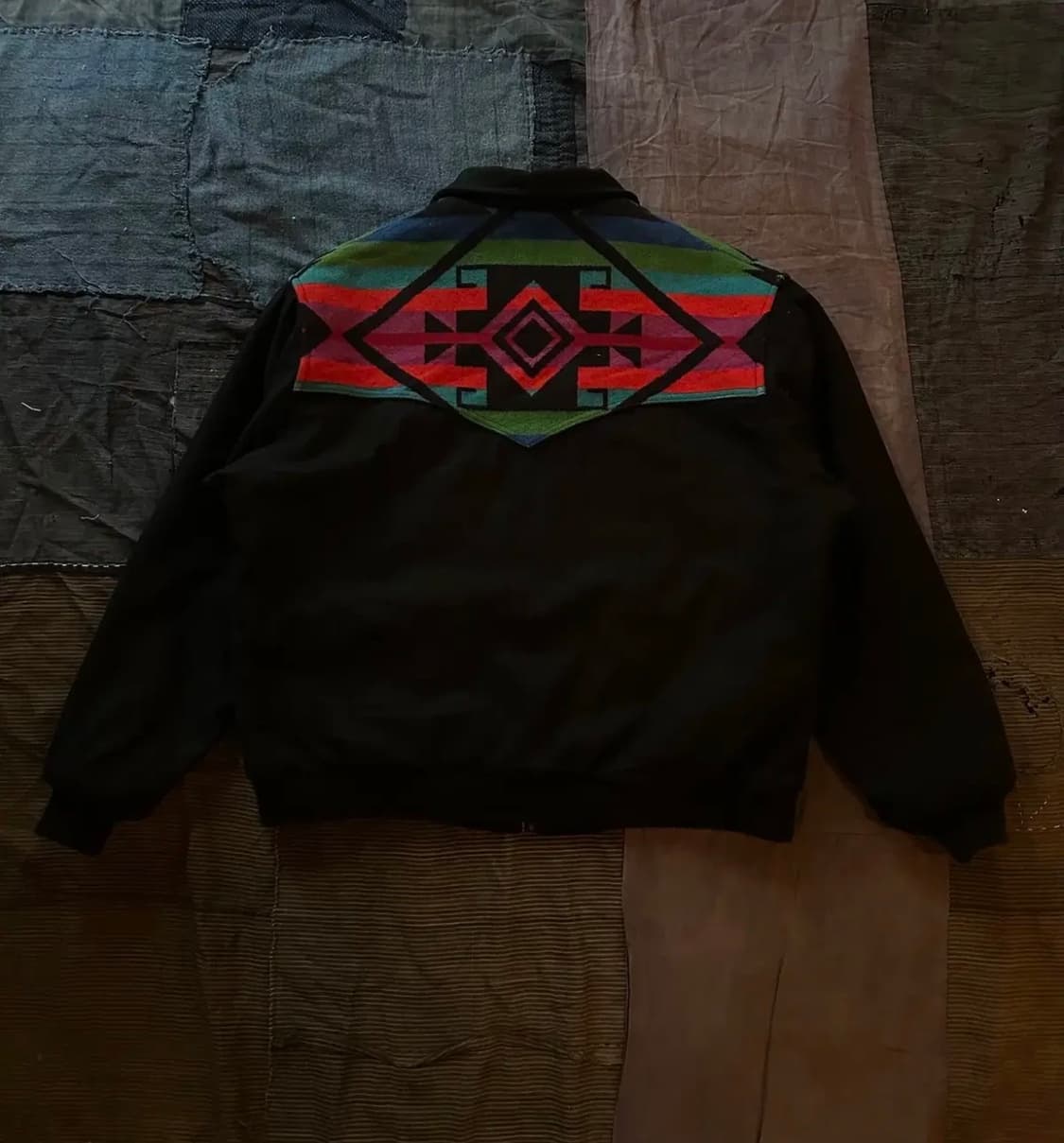70s 80s 빈티지 펜들턴 네이티브 아메리칸 나바호 울 봄버 자켓 상품이미지3