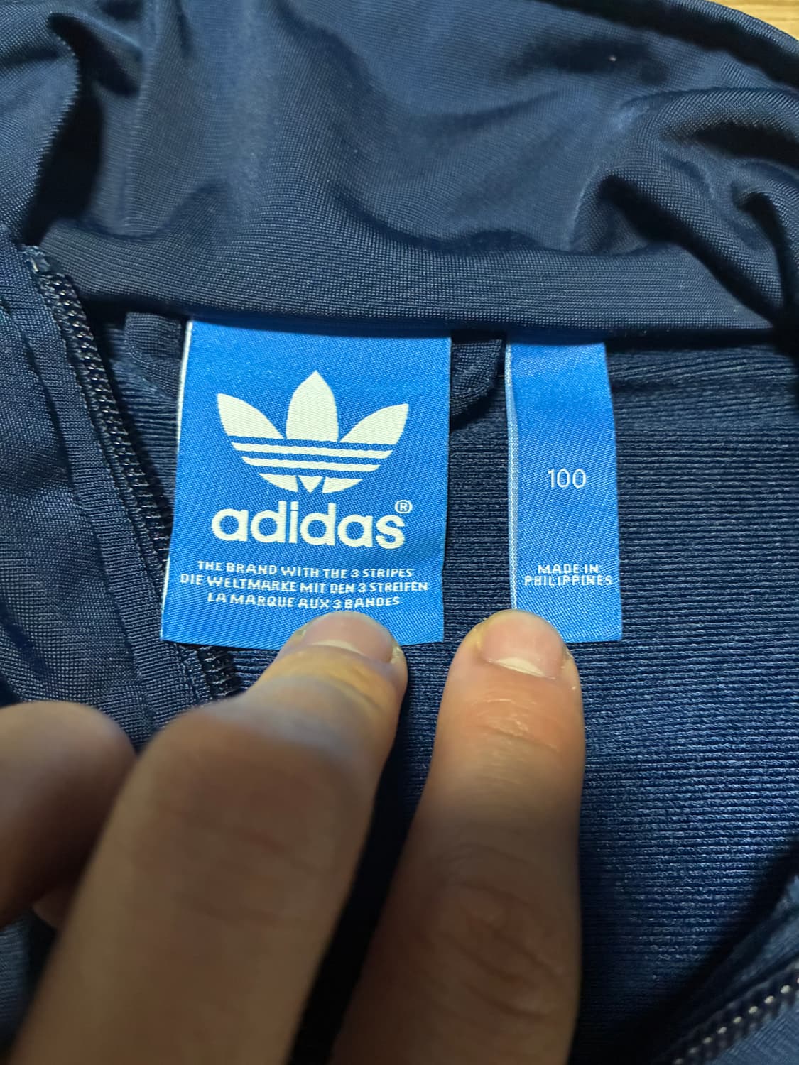 100) 아디다스 오리지널 트랙탑 네이비 그레이 상품이미지2