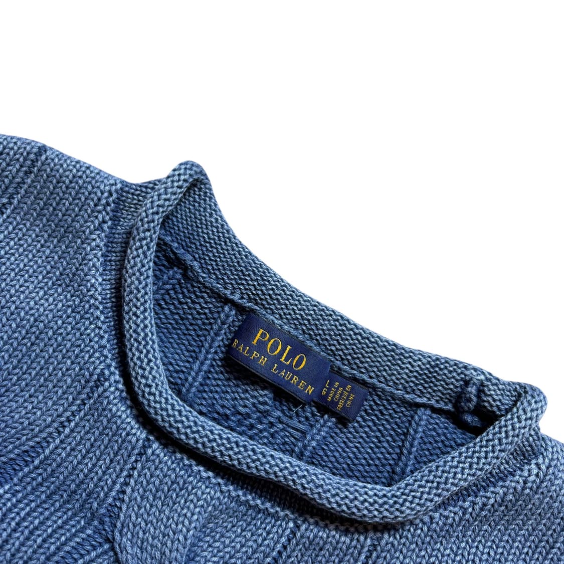 폴로 여성용 롤넥 꽈배기 니트 상품이미지3