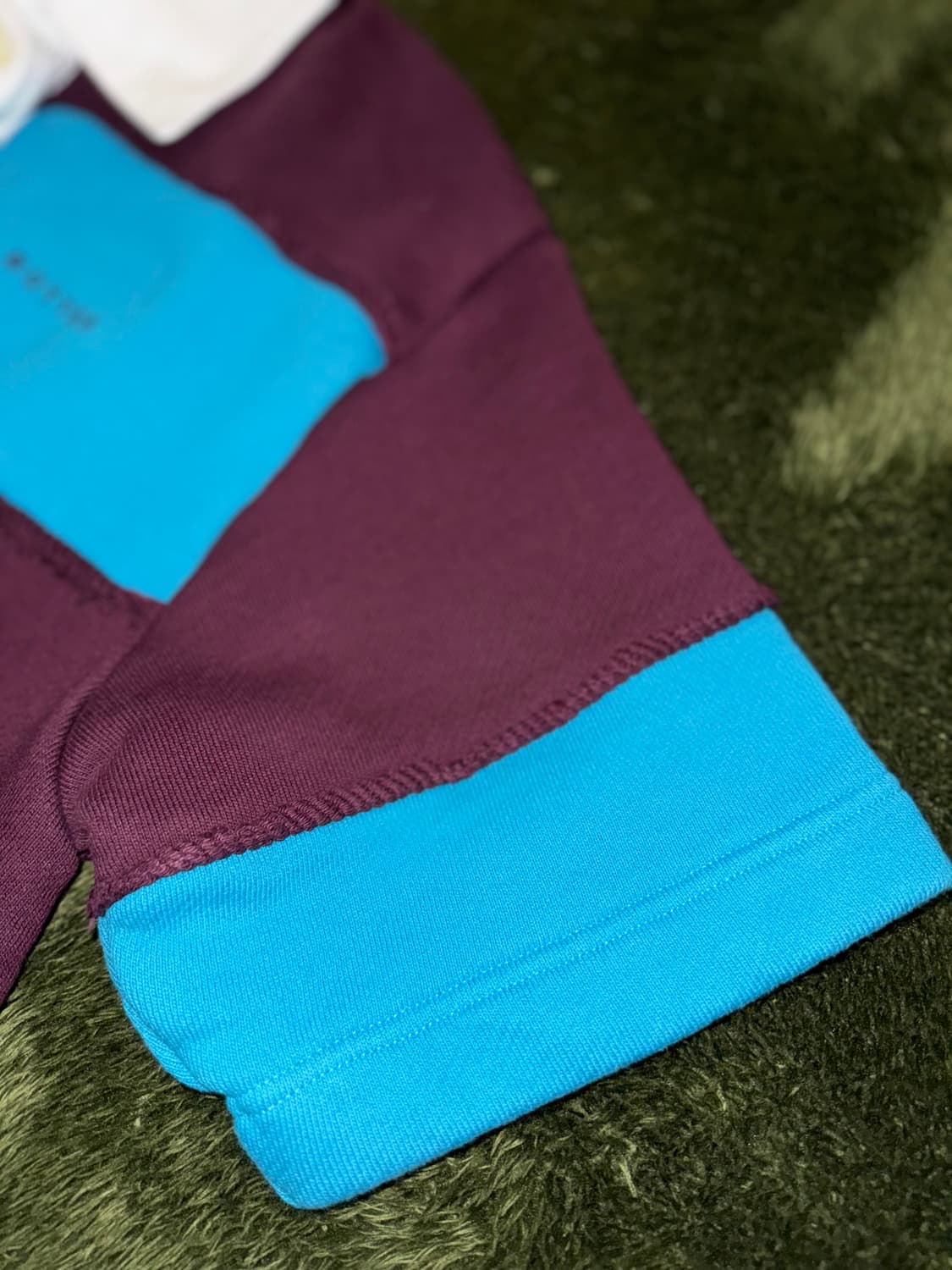 [S] BOTTER 보터 루즈 핏 스트라이프 패널 스웻 폴로 티셔츠 상품이미지4