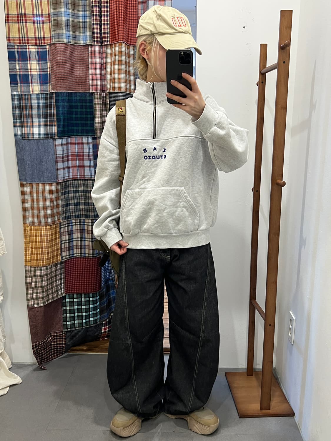 Iab studio 멜란지 아노락 상품이미지7