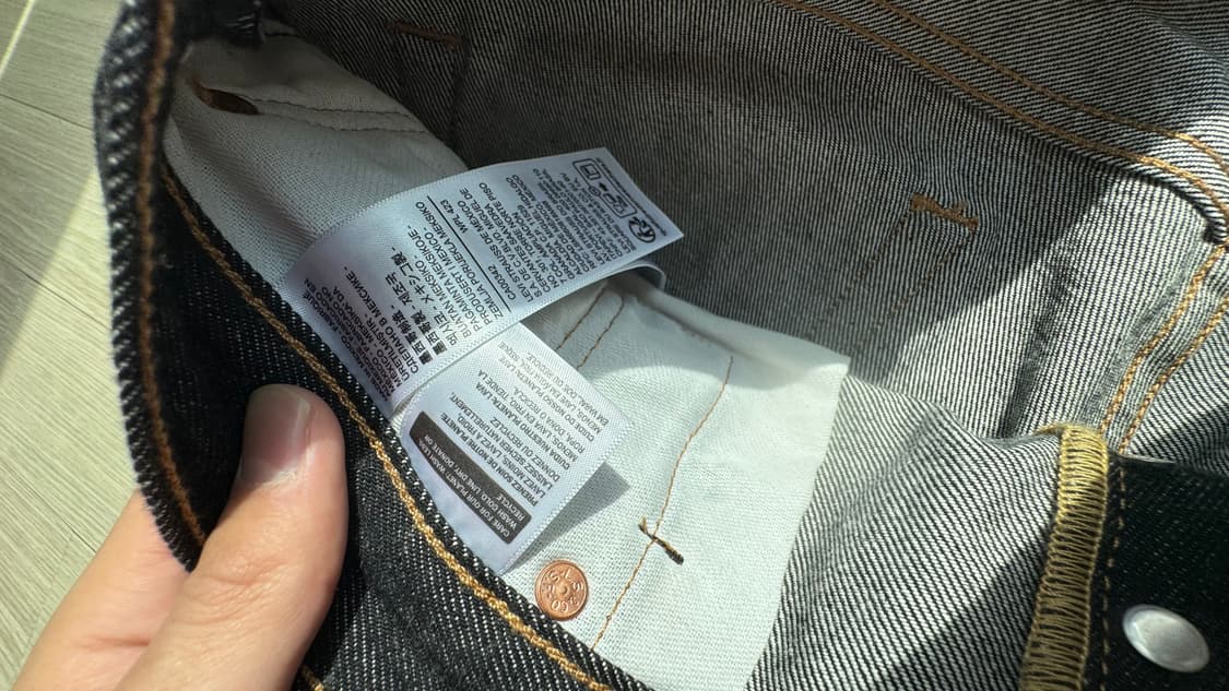 리바이스 501 블랙 w34 L32 판매 상품이미지6