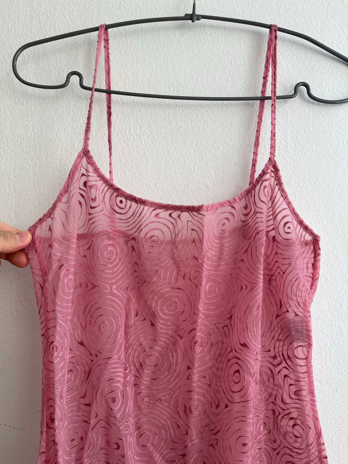 유럽 빈티지 시스루 슬립 드레스 상품이미지2