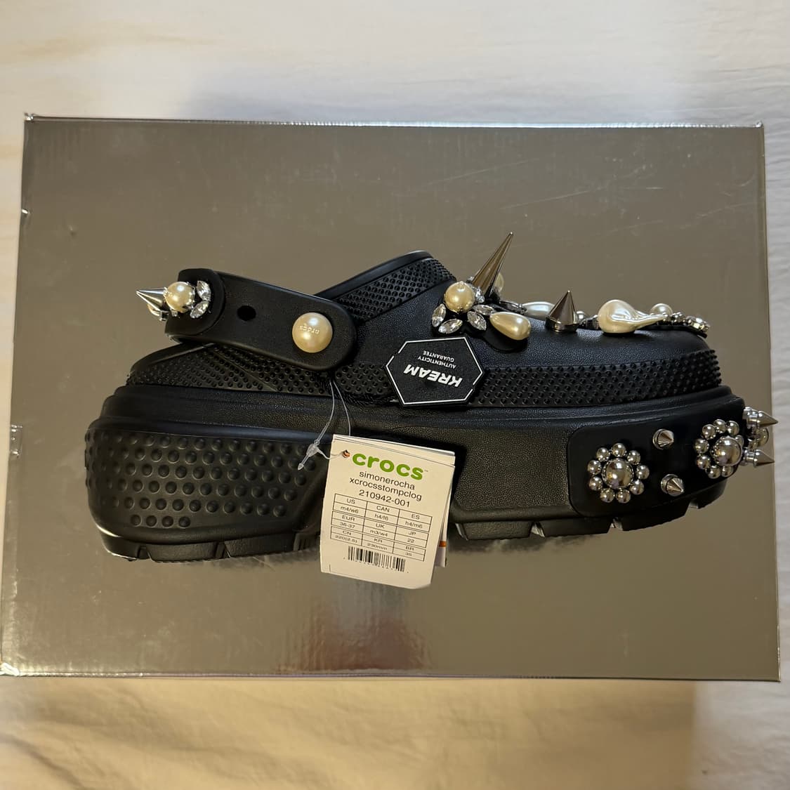 (W) 크록스 x 시몬로샤 스톰프 클로그 블랙  상품이미지5